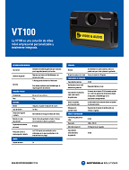  VT100 Hoja de especificaciones
