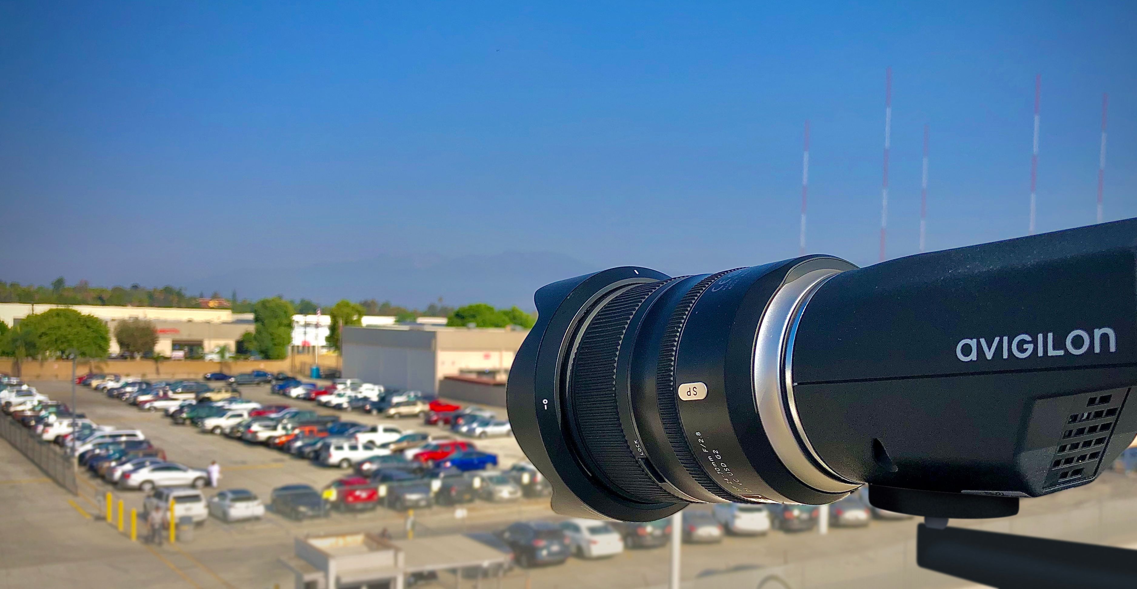 Avigilon_H4_Pro_Camera_Installed_Parking_Lot