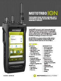 MOTOTRBO Ion — karta katalogowa