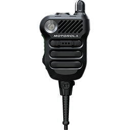 XVE500 DIV 1 Remote Speaker Mic, Black With Knob, UL