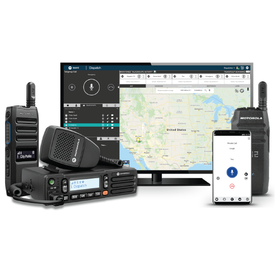 Wave Products: WAVE PTX Dispatch, WAVE PTX Mobile App, and TLK 100